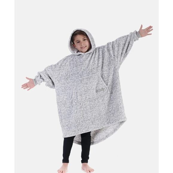 The Comfy Size OS Dream Jr Youth Oversized Cloud Gray Soft Lounge Sweatshirt - Picture 1 of 8